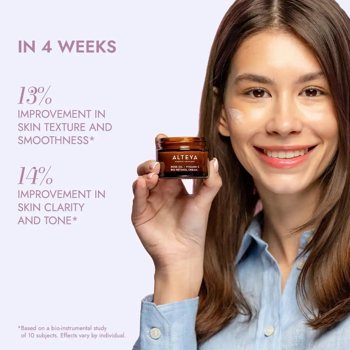 Rose Oil and Vitamin C Bio Retinol Cream Luminous Rose