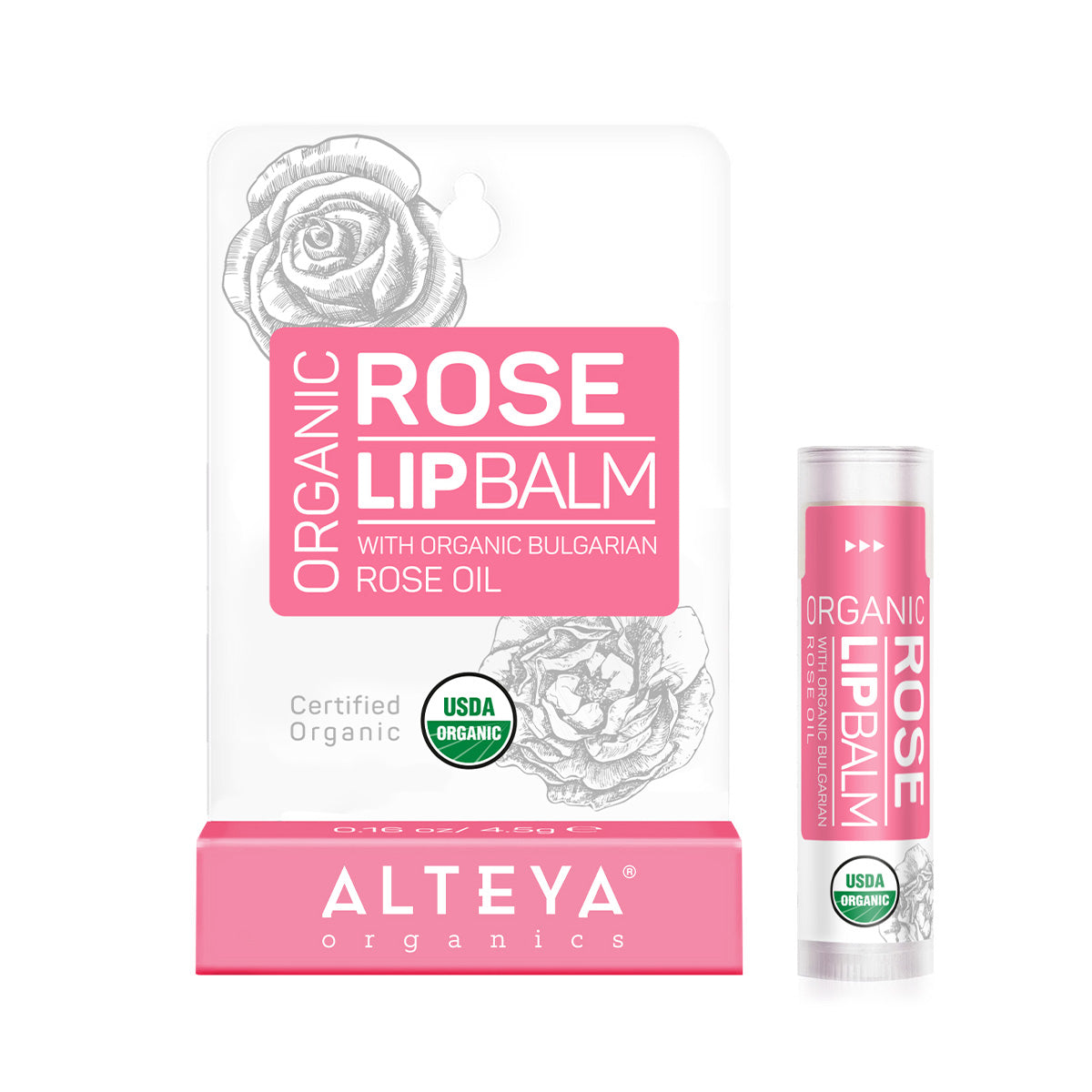 Organic Lip Balm Rose