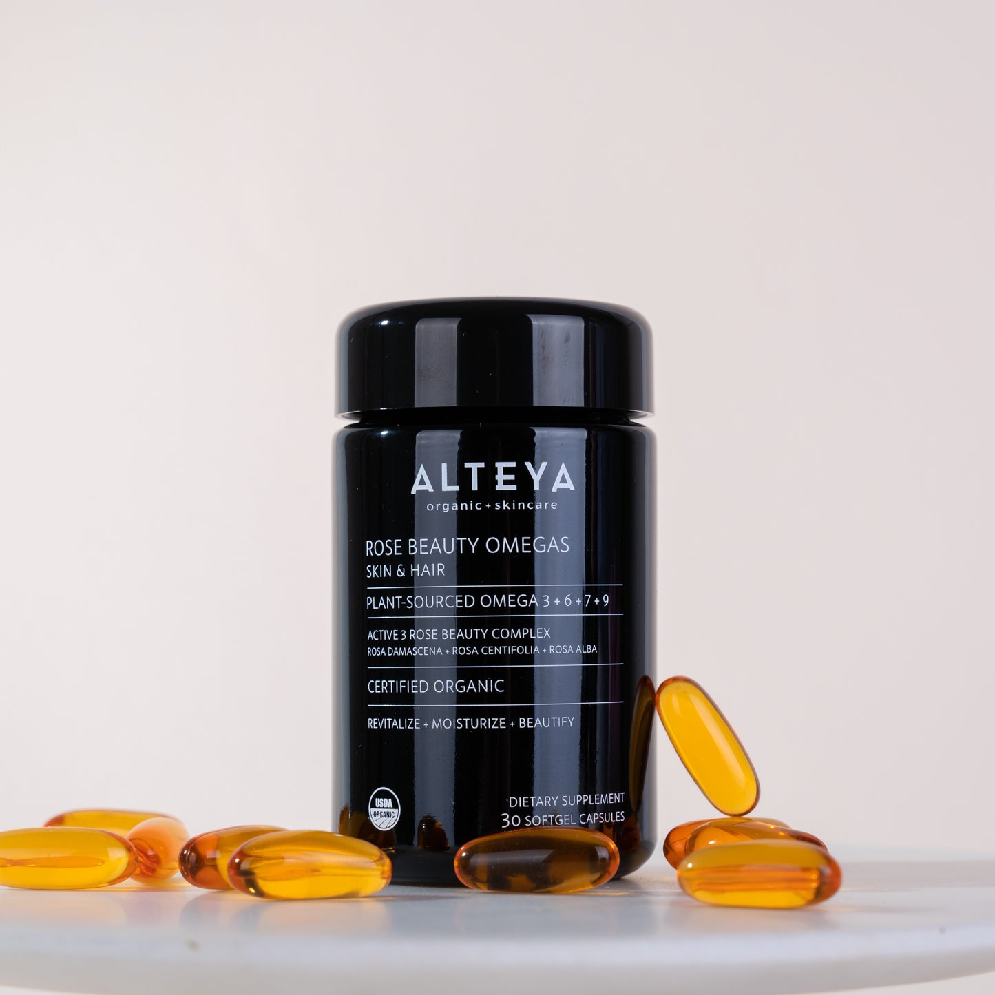 Dietary Supplement Rose Beauty Omegas 3+6+7+9, Alteya Organics