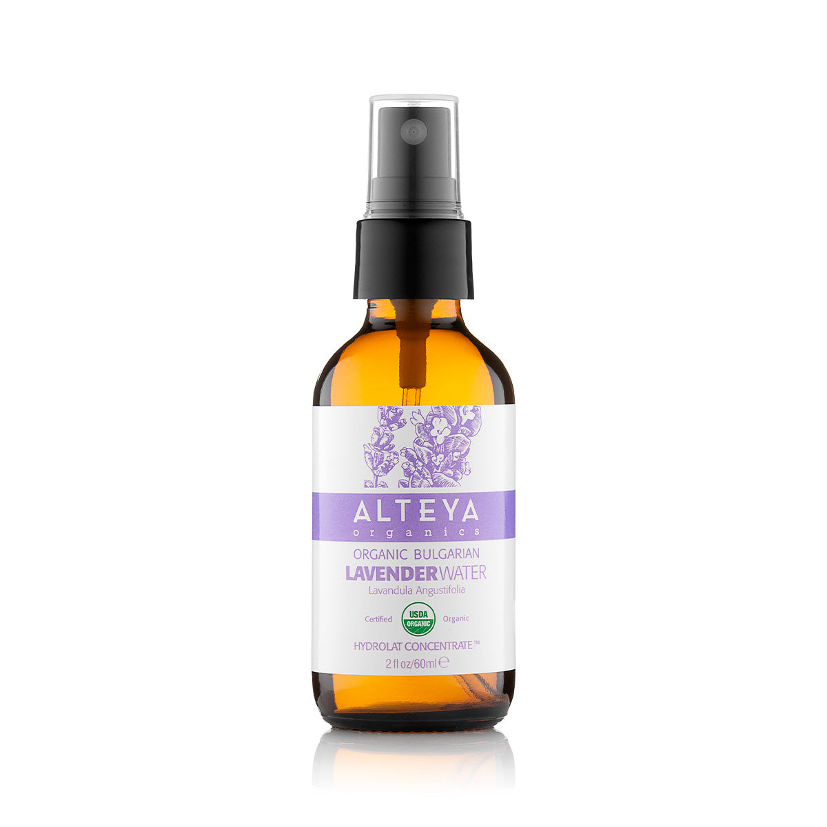 Organic Lavender Water - Amber Glass Bottle 60 ml
