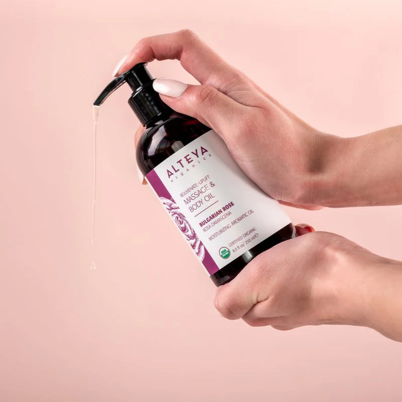Rejuvenate + Uplift Massage &amp; Body Oil Bulgarian Rose