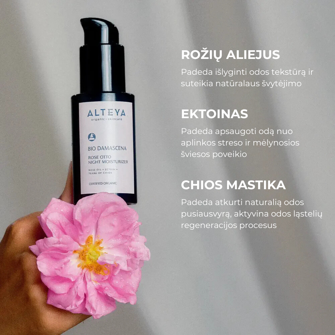 Bio Damascena Organic Rose Otto Night Moisturizer