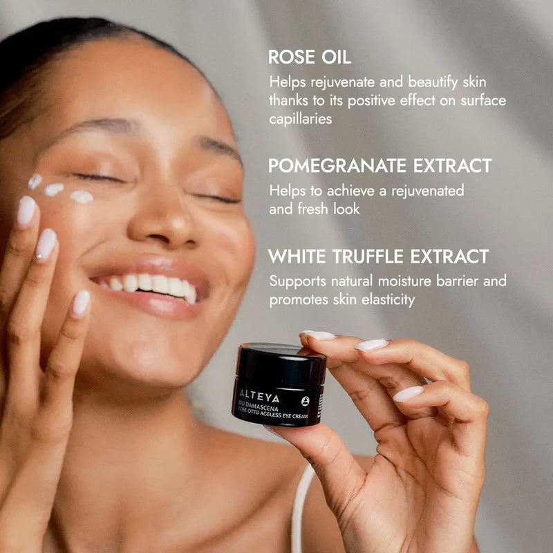 Ekologiškas anti‑senėjimo paakių kremas ,,Bio Damascena", Alteya Organics